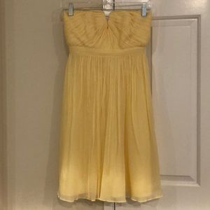 Jcrew strapless crepe dress